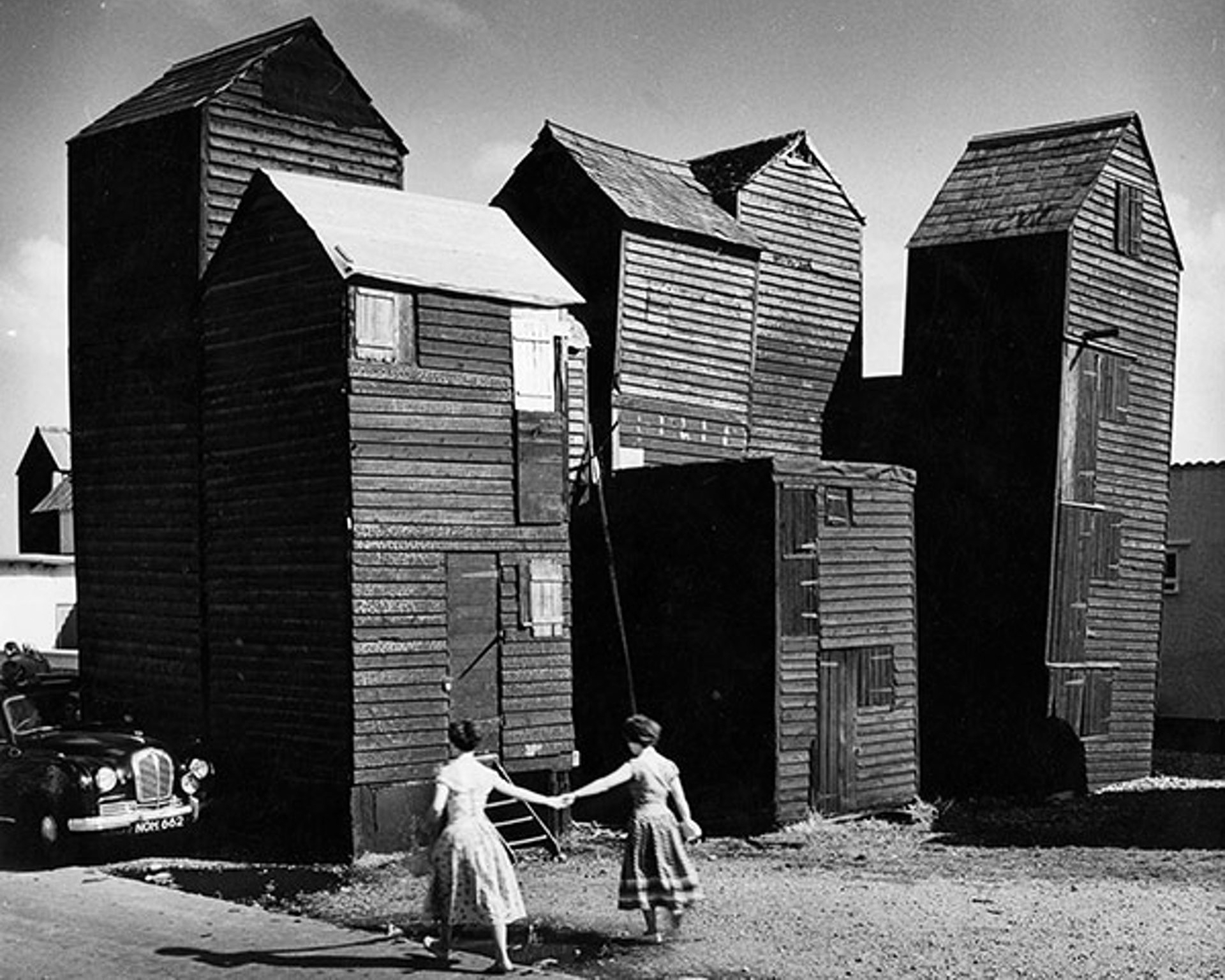 Eric de Maré: Fishermen’s huts, Hastings (1956) &copy; Architectural Press Archive / RIBA Library Photographs Collection