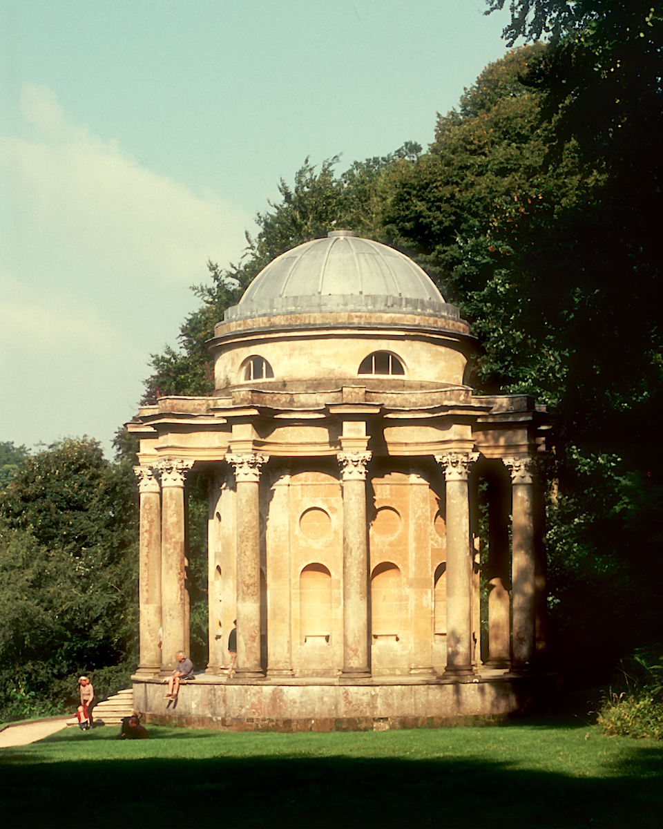 Temple of Apollo, Stourhead, seen across the lake &copy; Thomas Deckker 2013